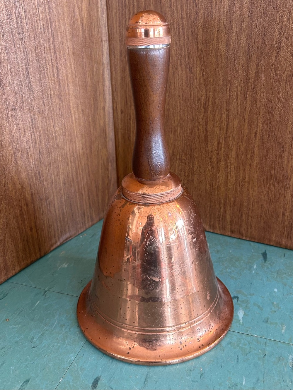 Large vintage copper bell school
Bell decor